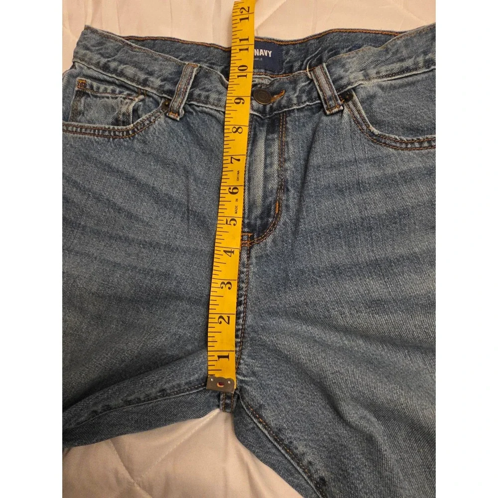 Old Navy Boys Loose Straight Leg Jeans Medium Wash Blue Sz 14 Regular Adjustable